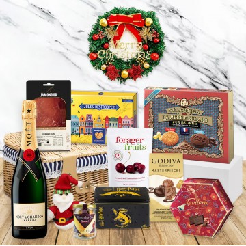 SH2409  Moet香檳聖誕美食禮籃