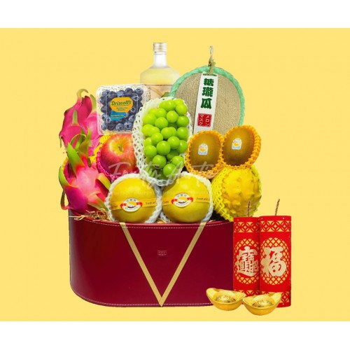 SHNY3007H 金蛇迎春水果籃 SHNY3007H 金蛇迎春水果籃