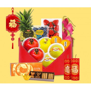 SHNY3008H  蛇來運轉水果籃