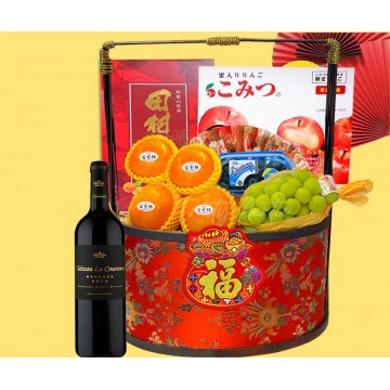 SHNY3017H  蛇來運轉尊貴水果籃